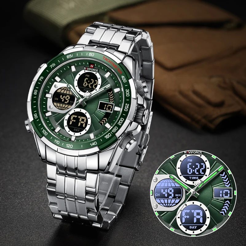 Naviforce 9197 CH - Green