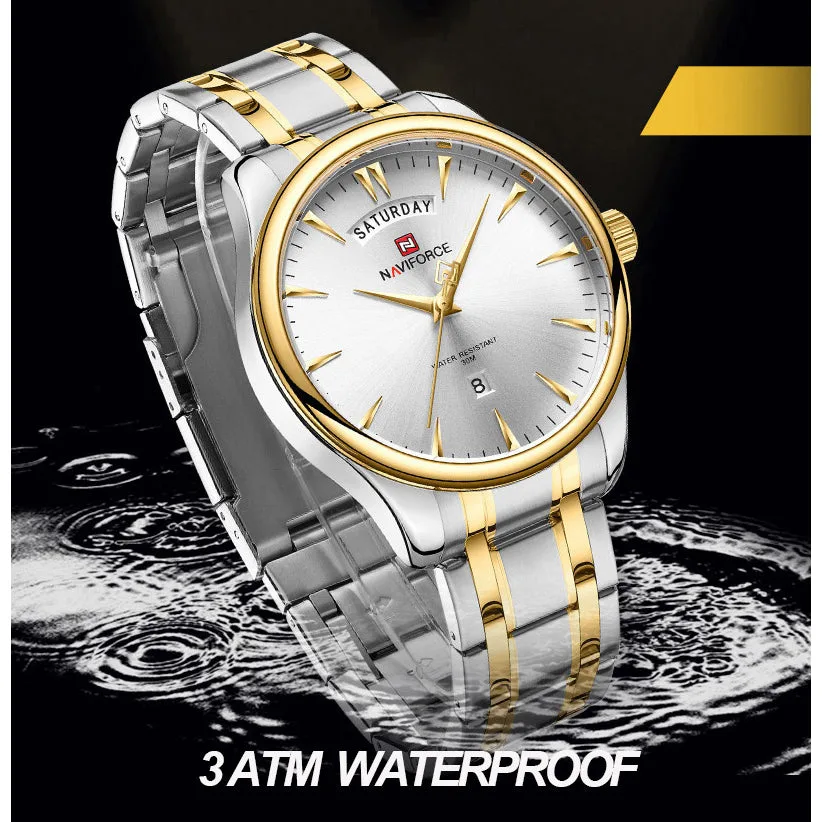 Naviforce 9213 CH - Silver Gold