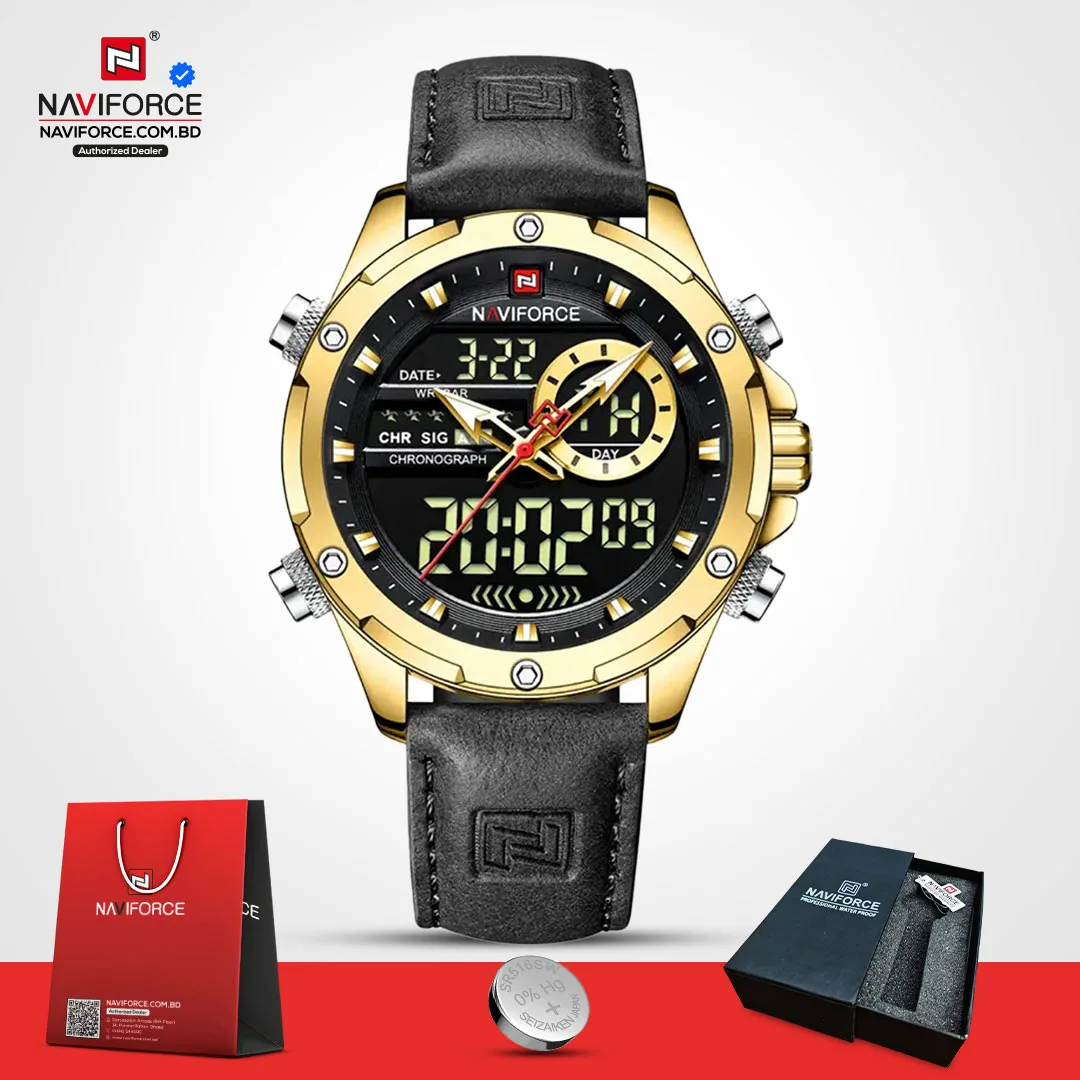 Naviforce 9208 L - Golden Black