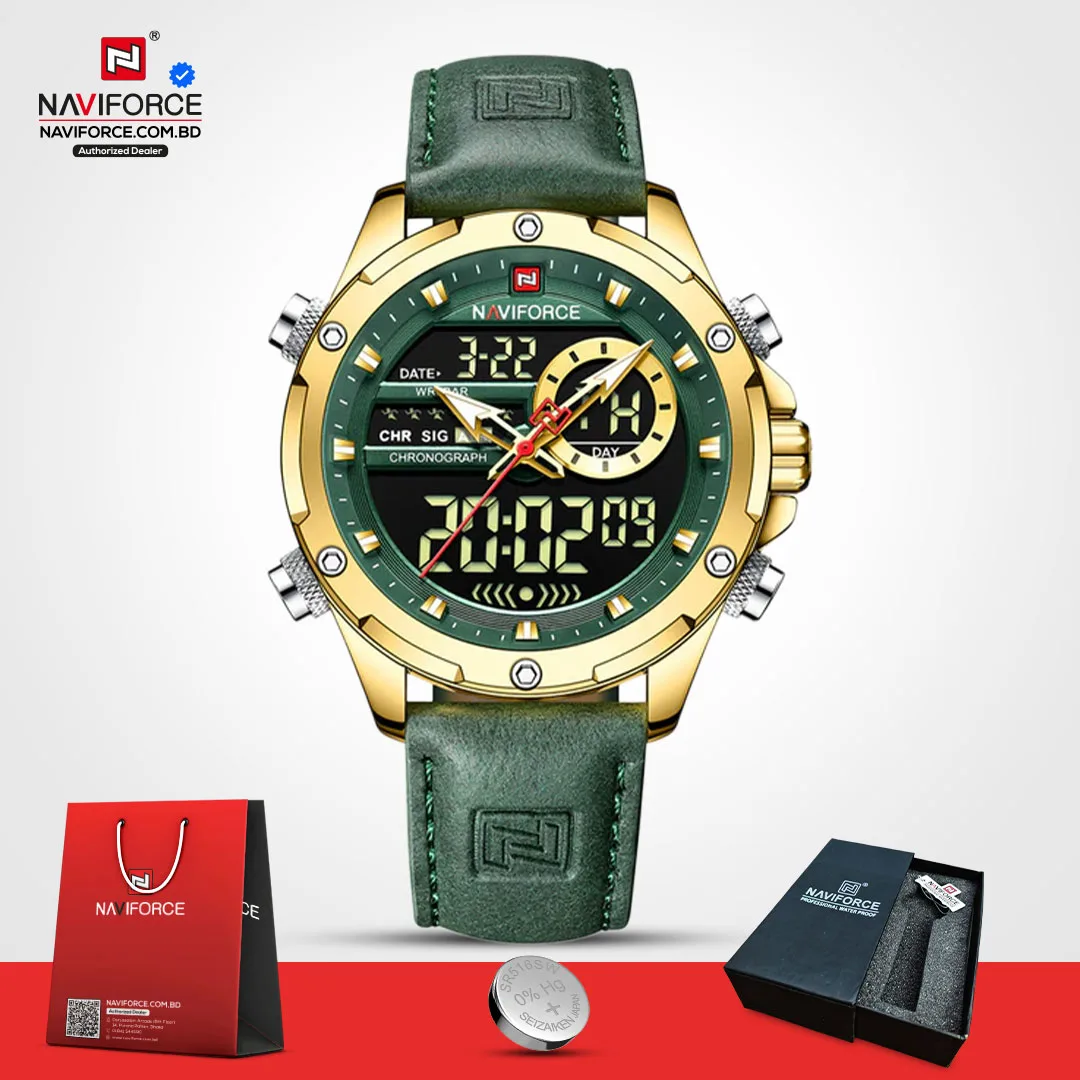 Naviforce 9208 L - Golden Green
