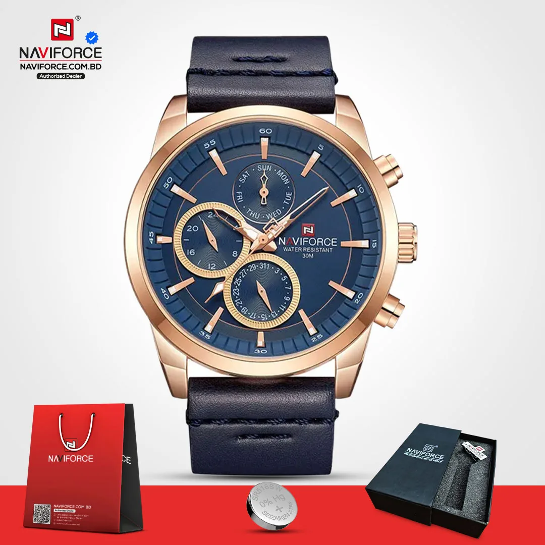 Naviforce-9148-L-–-RoseGold-Blue