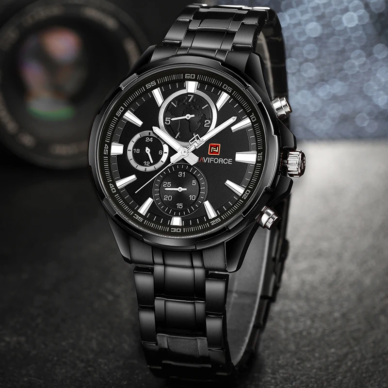 Naviforce 9089 CH - Black