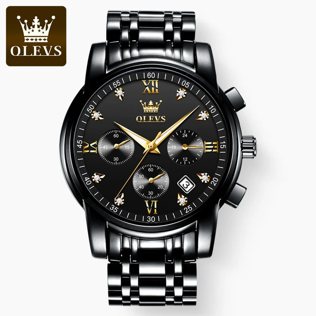 Olevs 2858 CH - Black For Men 