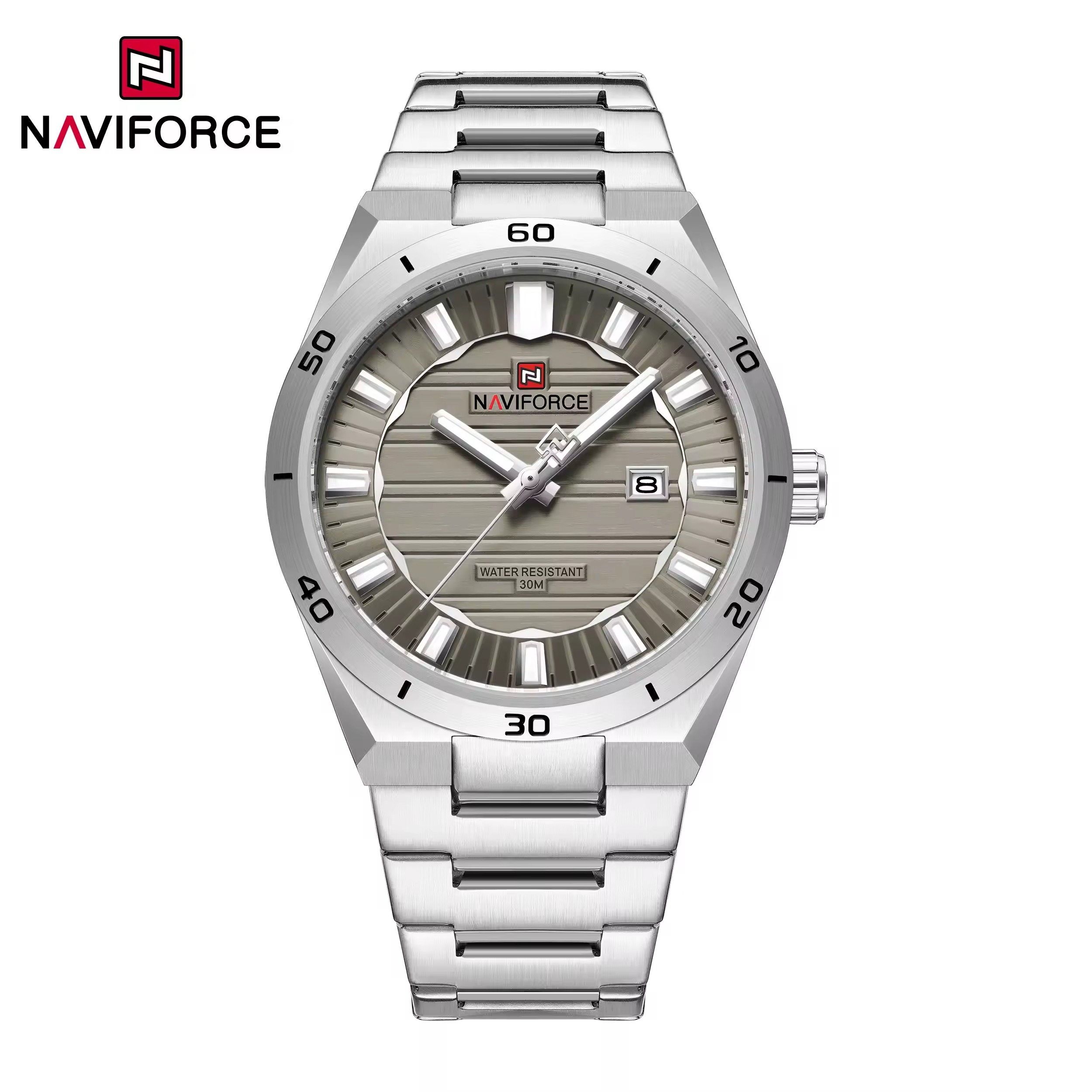 Naviforce 9268 - Silver Gray