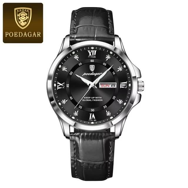Poedagar 855L For Men - Silver Black 