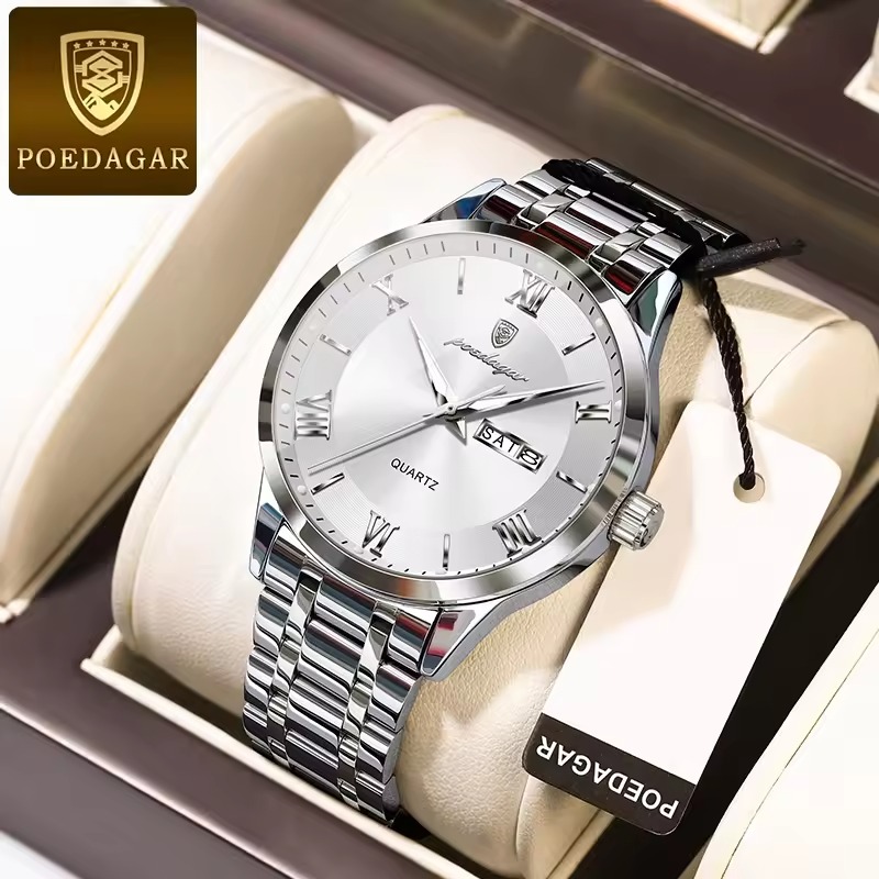 Poedagar 978 CH For Men - Silver 