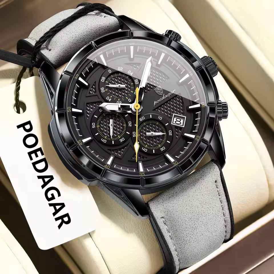 Poedagar 692L For Men - Black Gray