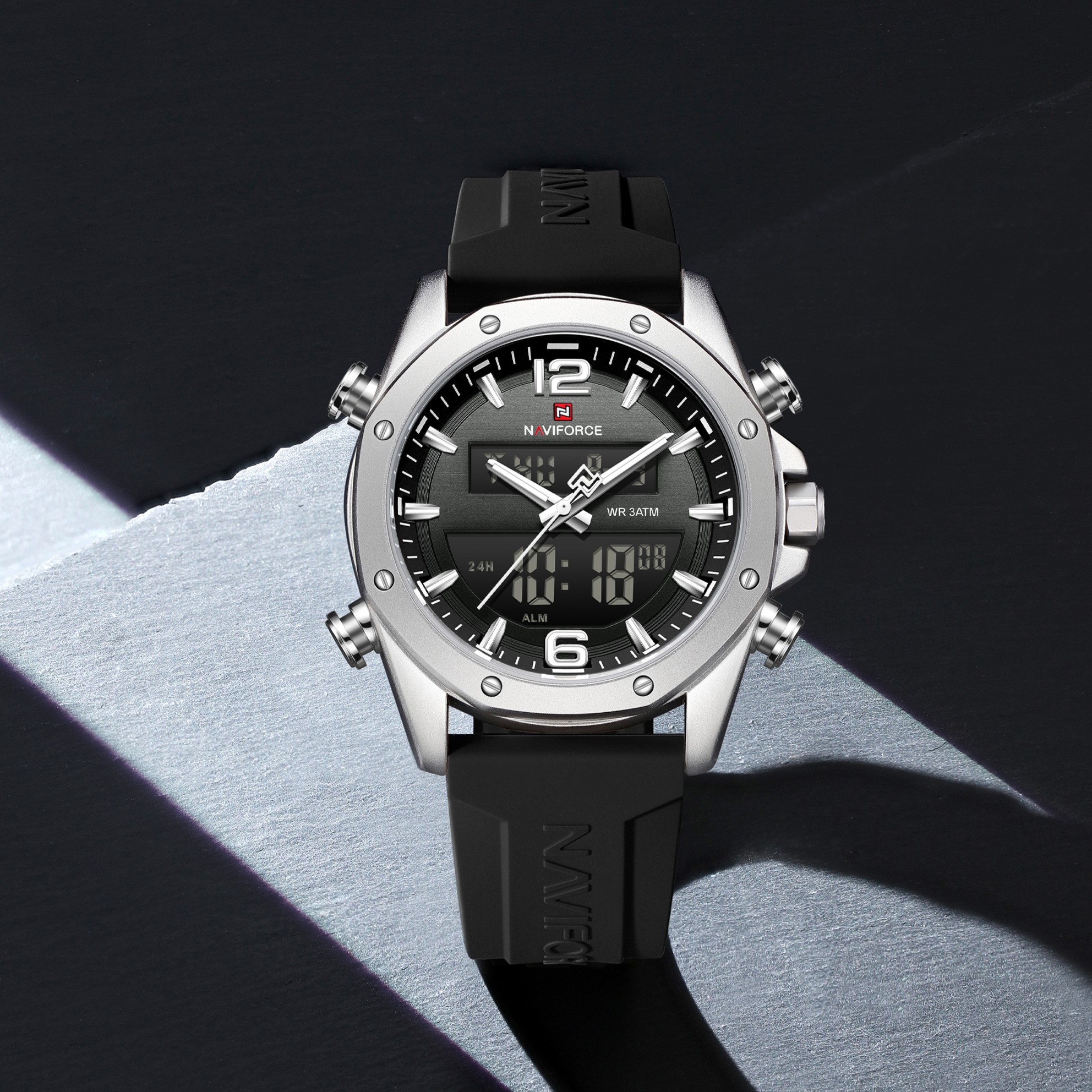 Naviforce 9264T - Silver Black