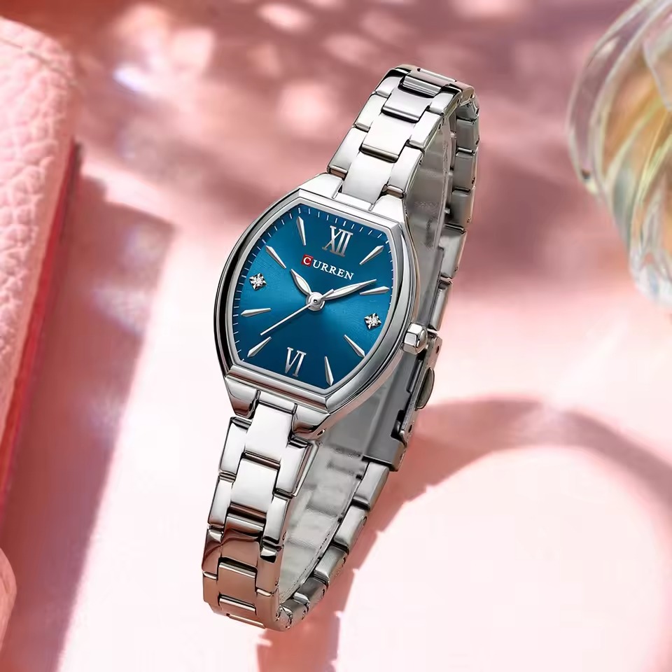 Curren 9112 Ladies Watch - Silver Blue