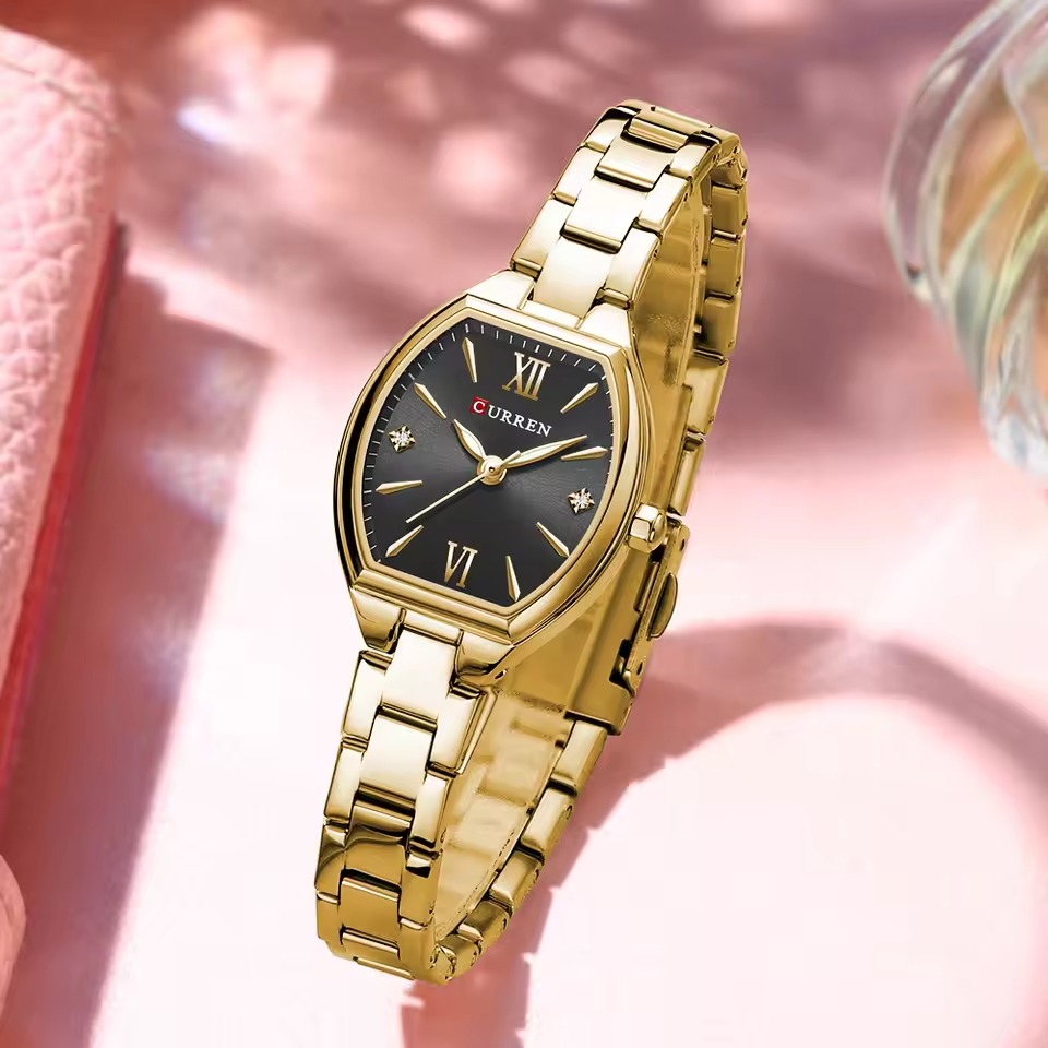 Curren 9112 Ladies Watch - Gold Black